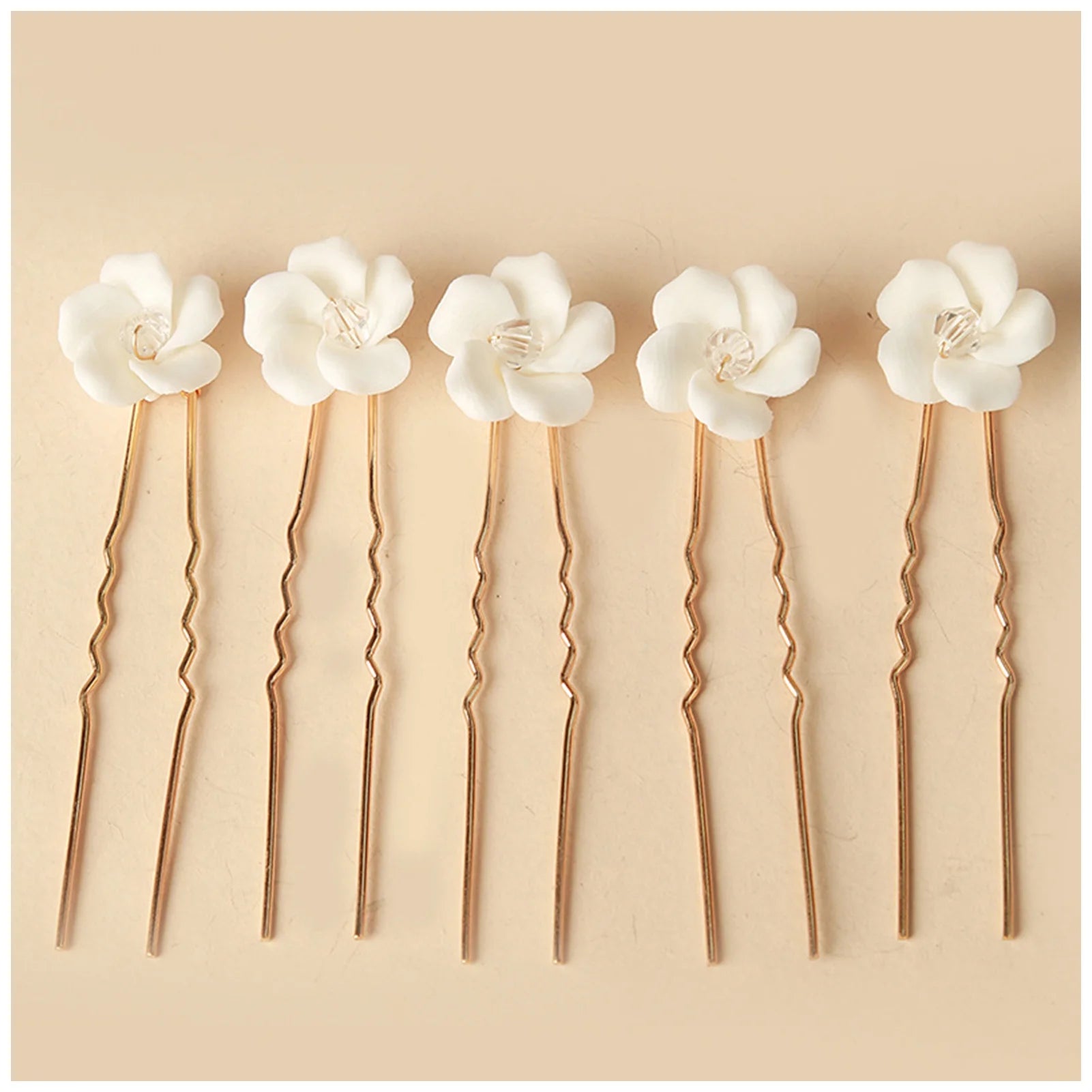 Simple U Shaped Hair Sticks Bride Wedding Headdress