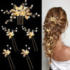 Simple U Shaped Hair Sticks Bride Wedding Headdress