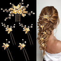 Simple U Shaped Hair Sticks Bride Wedding Headdress