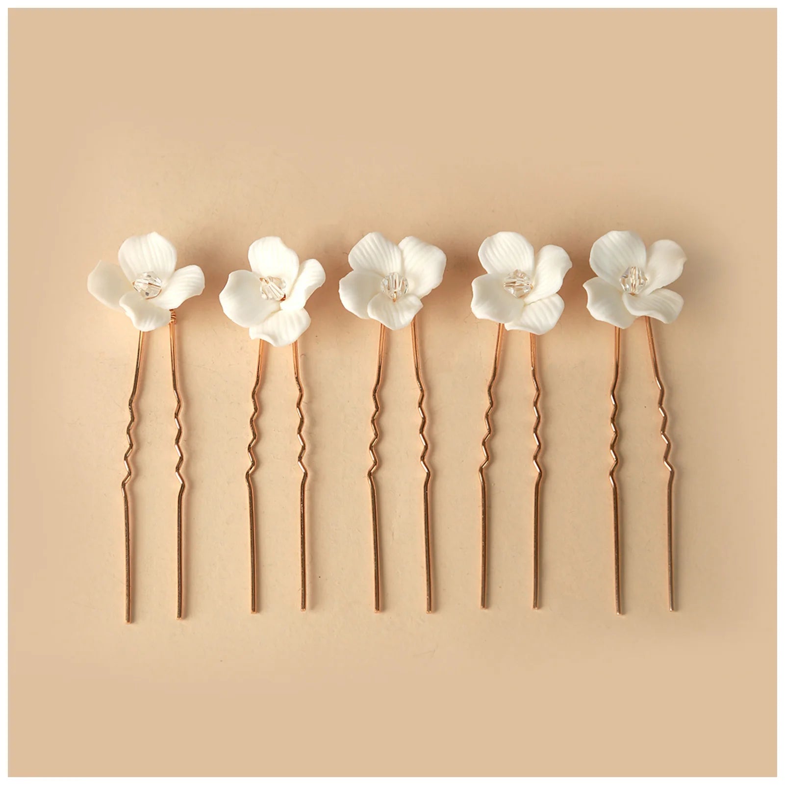 Simple U Shaped Hair Sticks Bride Wedding Headdress