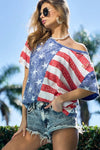BiBi American Flag Theme Short Sleeve T-Shirt - Blossom~n~Bloom