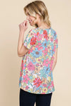 BOMBOM Floral Short Sleeve T-Shirt - Blossom~n~Bloom