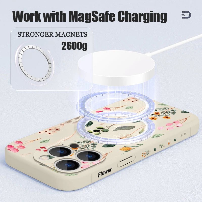 Colourful Flower Pattern Phone Case For iPhone 16 15 14 13 12 Pro Max | Blossom~n~Bloom