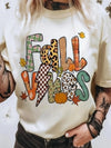 FALL VIBES Cotton Blend Casual T Shirt - Blossom~n~Bloom