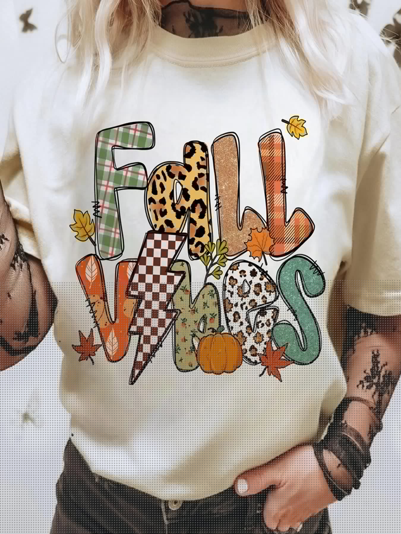 FALL VIBES Cotton Blend Casual T Shirt - Blossom~n~Bloom