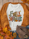 FALL VIBES Cotton Blend Casual T Shirt - Blossom~n~Bloom