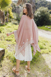 Floral Embroidered Sleeves Kimono | Blossom~n~Bloom