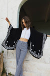 Floral Embroidered Sleeves Kimono | Blossom~n~Bloom