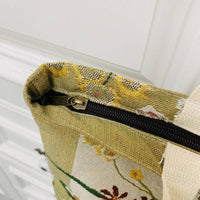 Floral Large Capacity Tote Bag with Zipper Closure - Blossom~n~Bloom