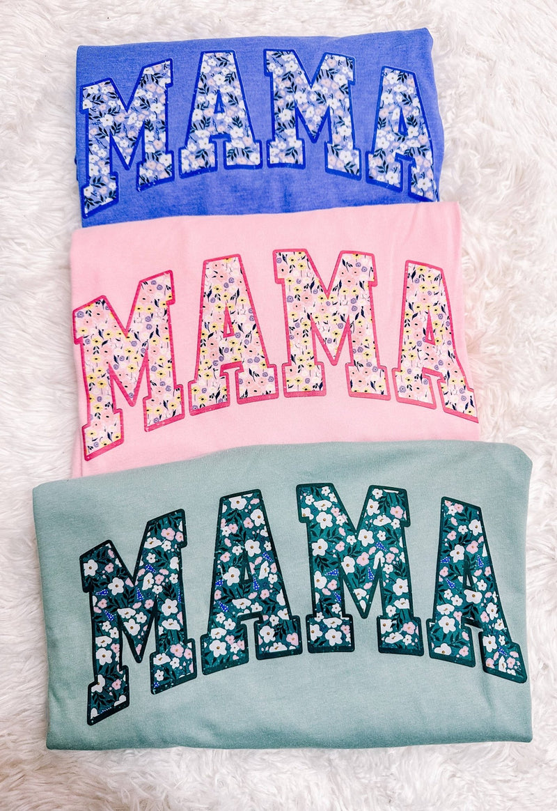 Floral Mama Mother's Day Graphic Tee - Blossom~n~Bloom