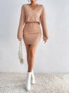 Honey Lace Detail V - Neck Mini Dress - Blossom~n~Bloom
