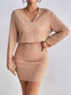 Honey Lace Detail V - Neck Mini Dress - Blossom~n~Bloom