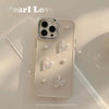 Ins Cute 3D Pearl Love Heart Phone Case For iPhone 16 15 14 13 12 11 - Blossom~n~Bloom