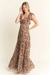 Jade By Jane Ruffle Sleeve Tiered Maxi Dress - Blossom~n~Bloom