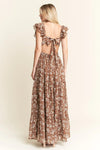 Jade By Jane Ruffle Sleeve Tiered Maxi Dress - Blossom~n~Bloom