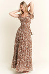 Jade By Jane Ruffle Sleeve Tiered Maxi Dress - Blossom~n~Bloom