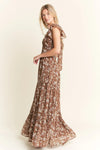 Jade By Jane Ruffle Sleeve Tiered Maxi Dress - Blossom~n~Bloom