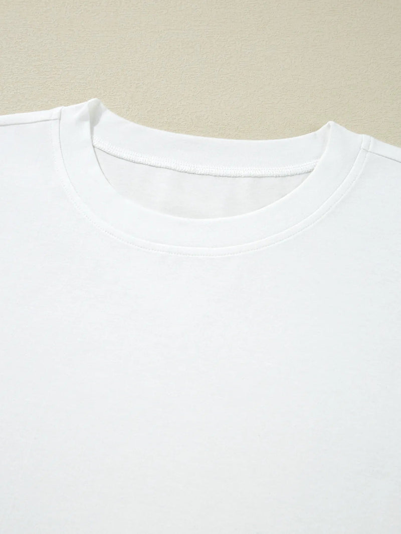 Lace Long Sleeve Insert Drop Shoulder Tee | Blossom~n~Bloom