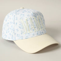 MAMA Embroidered Flower PatternTrucker Hat - Blossom~n~Bloom