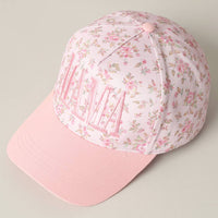 MAMA Embroidered Flower PatternTrucker Hat - Blossom~n~Bloom