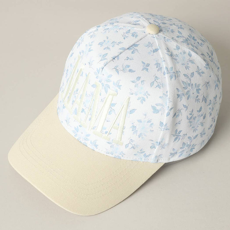 MAMA Embroidered Flower PatternTrucker Hat - Blossom~n~Bloom
