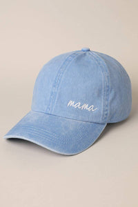 Mama Lettering Embroidery Baseball Cap - Blossom~n~Bloom