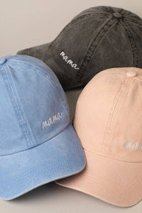 Mama Lettering Embroidery Baseball Cap - Blossom~n~Bloom