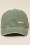 Mama Lettering Embroidery Baseball Cap - Blossom~n~Bloom