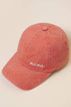 Mama Lettering Embroidery Baseball Cap - Blossom~n~Bloom
