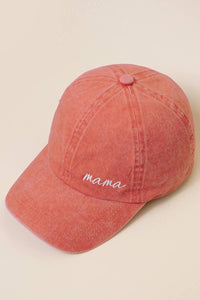 Mama Lettering Embroidery Baseball Cap - Blossom~n~Bloom