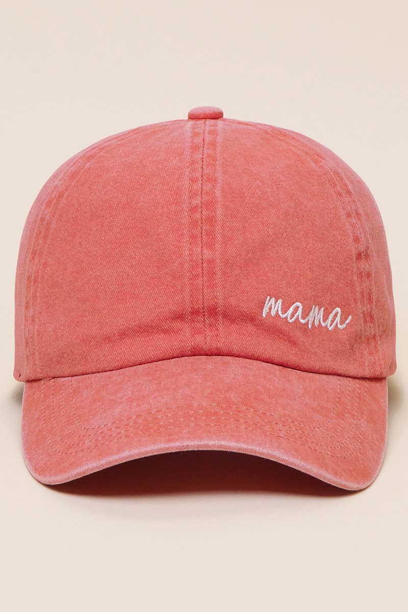 Mama Lettering Embroidery Baseball Cap - Blossom~n~Bloom