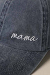 Mama Lettering Embroidery Baseball Cap - Blossom~n~Bloom
