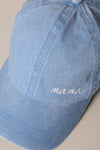 Mama Lettering Embroidery Baseball Cap - Blossom~n~Bloom