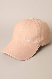 Mama Lettering Embroidery Baseball Cap - Blossom~n~Bloom