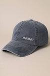 Mama Lettering Embroidery Baseball Cap - Blossom~n~Bloom