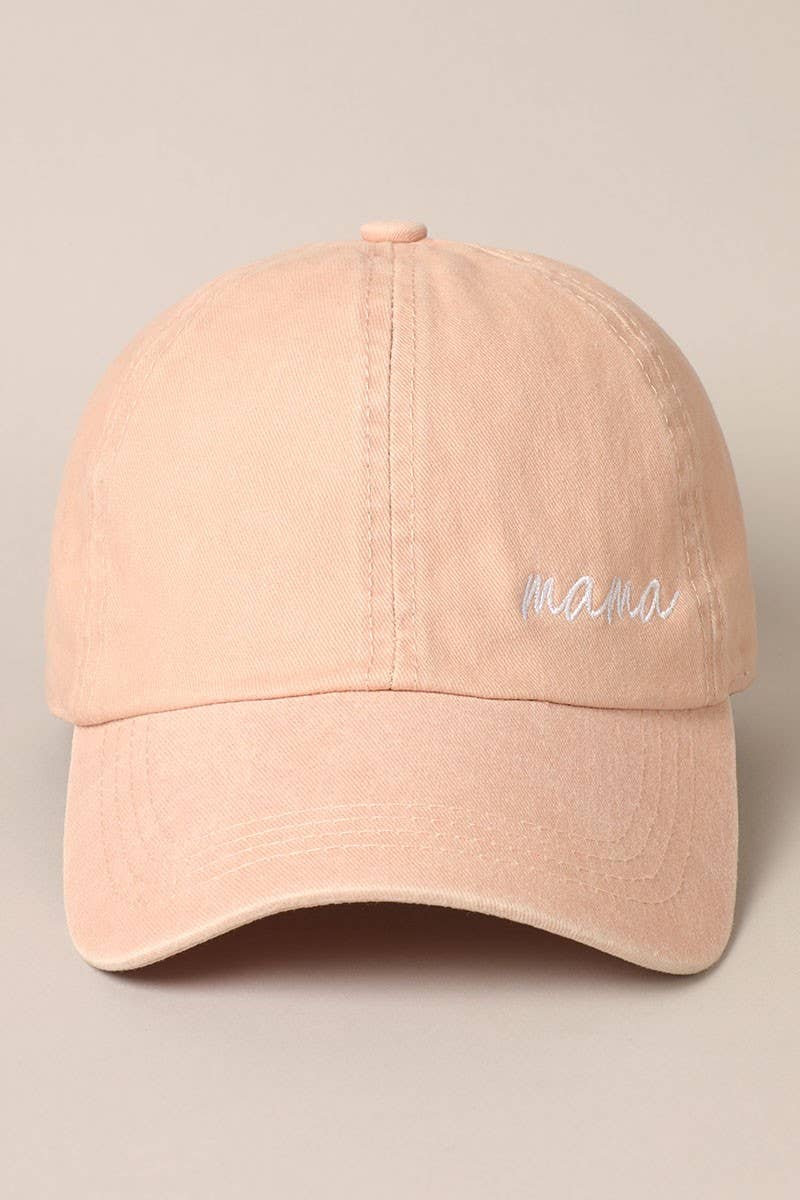 Mama Lettering Embroidery Baseball Cap - Blossom~n~Bloom