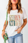 MAMA Round Neck Short Sleeve T-Shirt - Blossom~n~Bloom
