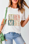 MAMA Round Neck Short Sleeve T-Shirt - Blossom~n~Bloom