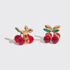 Mini Rhinestone Claw Clips 2pc Set - Cherry - Blossom~n~Bloom