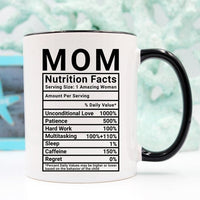 Mother's Day Coffee Mug - Mom Nutrition Facts - | Blossom~n~Bloom