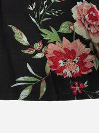 Plus Size Floral Flare Sleeve Dress - Blossom~n~Bloom