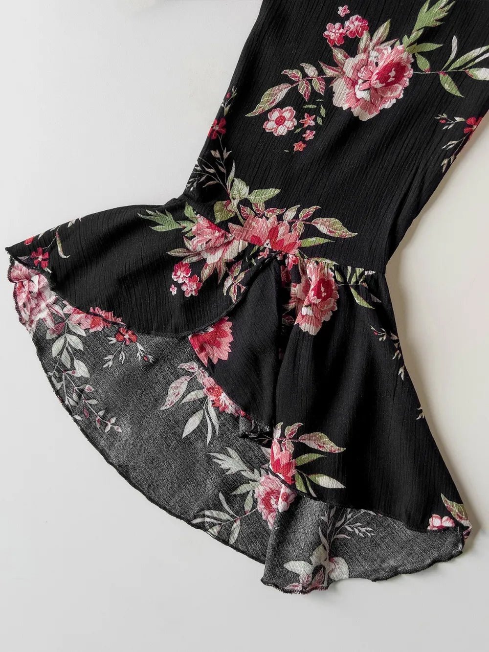 Plus Size Floral Flare Sleeve Dress - Blossom~n~Bloom