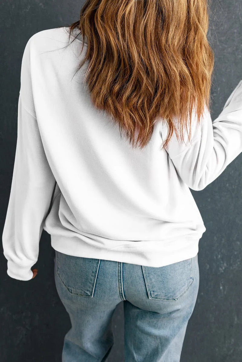 Pumpkin Graphic Long Sleeve Sweatshirt - Blossom~n~Bloom