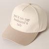 Put it on my husband's tab Embroidery Canvas Cap - Blossom~n~Bloom