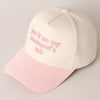 Put it on my husband's tab Embroidery Canvas Cap - Blossom~n~Bloom