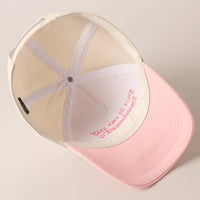 Put it on my husband's tab Embroidery Canvas Cap - Blossom~n~Bloom