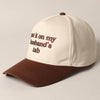 Put it on my husband's tab Embroidery Canvas Cap - Blossom~n~Bloom