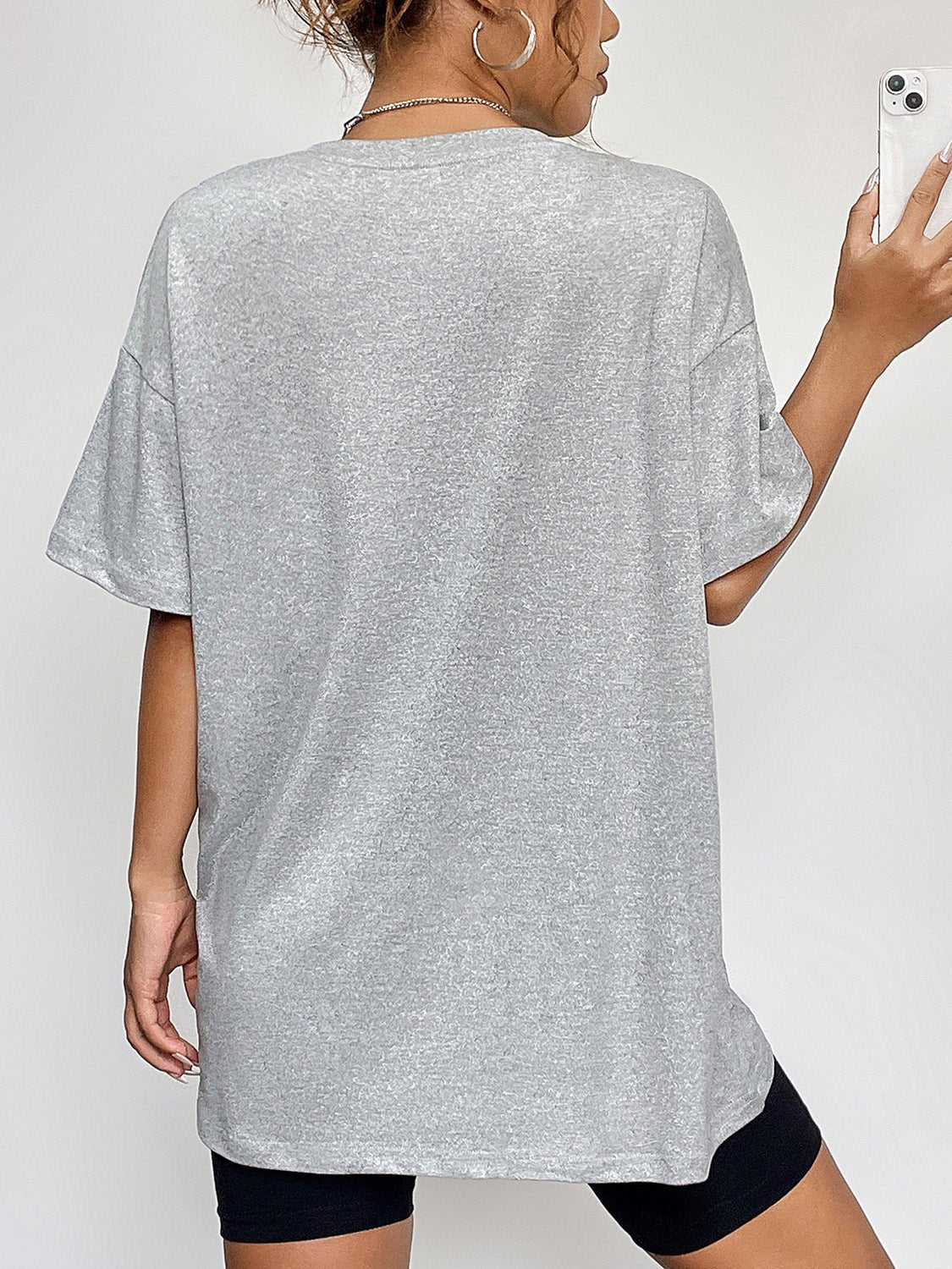 Round Neck Short Sleeve Fall Season Graphic T-Shirt - Blossom~n~Bloom