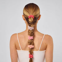 Ruched Satin Scrunchies 5pc Set - Assorted Cherry Blossom - Blossom~n~Bloom