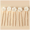 Simple U Shaped Hair Sticks Bride Wedding Headdress | Blossom~n~Bloom